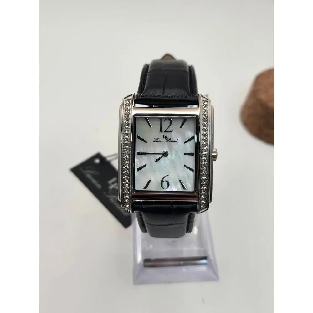Lucien Piccard Lady's Coca mother of pearl Dial Crystal Watch